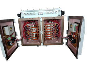 煤矿风机用隔爆兼本质安全型双电源真空电磁起动器系列QJZ4-2×200/1140(660、380）SF